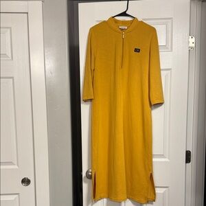 Calvin Klein Mustard Long Sleeve Dress